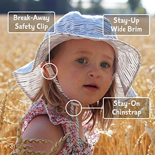 JAN & JUL Adjustable Cotton Floppy Sun Hat with 50+ UPF Protection for Boys - color: Dino, size: 5-12 Years