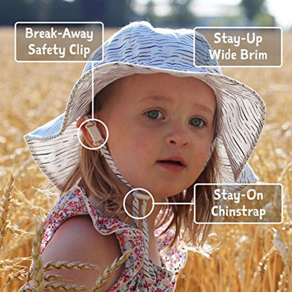 JAN & JUL Adjustable Cotton Floppy Sun Hat with 50+ UPF Protection for Boys - color: Dino, size: 5-12 Years