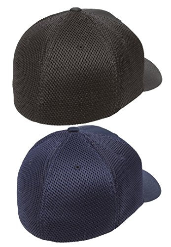 Flexfit mens Visor - color: 2pack 1-black & 1-navy, size: Small-Medium