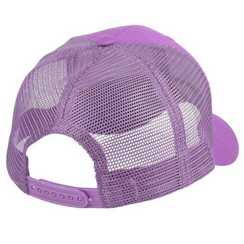 Falari Trucker Hat Baseball Cap Structured Plain Design 6 Panel, Adjustable Size - color: 1pk Lavender