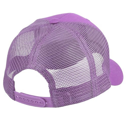 Falari Trucker Hat Baseball Cap Structured Plain Design 6 Panel, Adjustable Size - color: 1pk Lavender