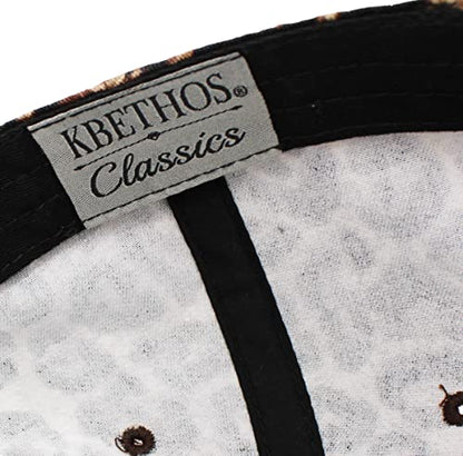 KBETHOS® Classic Washed Cotton Baseball Cap - color: Leopard