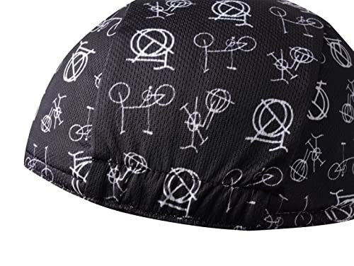 Cycling Cap - Polyester Road Cycling Hat-Under Helmet - Cycling Helmet Liner Breathable&Sweat Uptake - color: C4