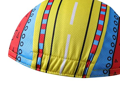 Funny Cycling Cap - Polyester Cartoon Cycling Hat-Under Helmet - Cycling Helmet Liner Breathable&Sweat Uptake - color: B2