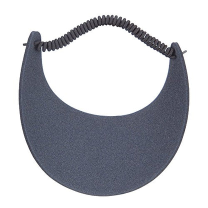 Fabric Foam Sun String Visor - color: Navy
