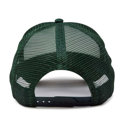 DALIX Two Tone Trucker Hat Summer Mesh Cap with Adjustable Snapback Strap - color: Green White, size: One Size