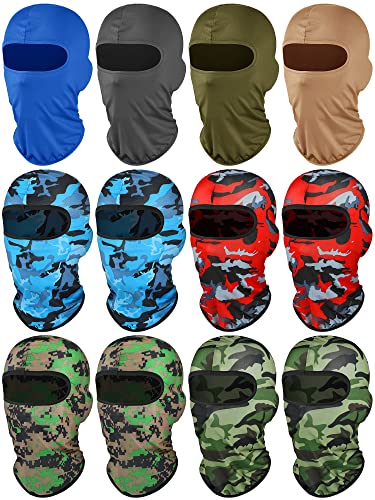 Geyoga 12 Pcs Ski Mask Balaclava Full - color: Chic Color