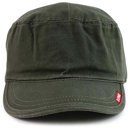 Armycrew Cotton Washed Cadet Style Army Cap - color: Olive