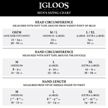 IGLOOSBUILT Men’s Stretch Fleece Beanie – Cold Winter Weather Hat Gear