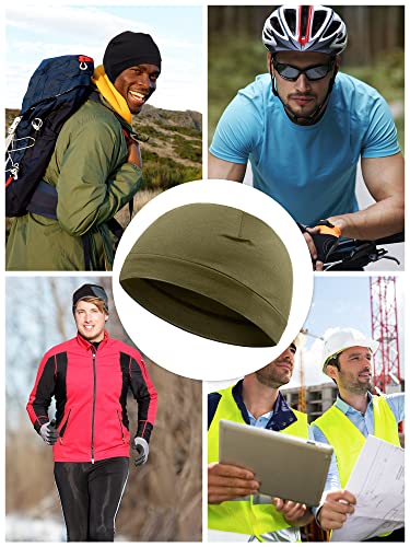 Syhood 6 Pcs Men Skull Caps Cotton Beanies Caps Sleep Hats - color: Classic Colors