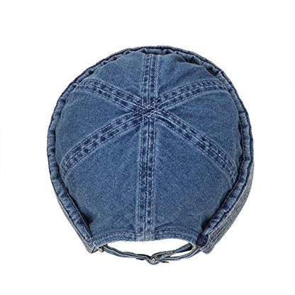 jerague Beanie Hat for Men Women Brimless Cuffed Hat Skullcap Watch Cap Adjustable - color: Blue