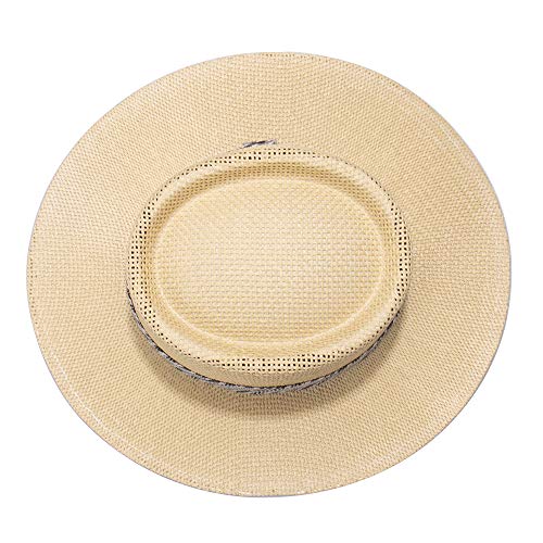 Dockers Men's Straw Fedora and Panama Hat - color: Navy Gambler, size: Large-X-Large