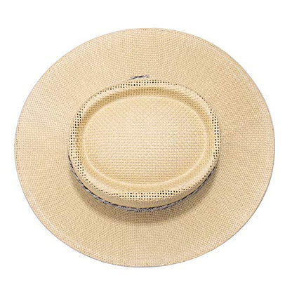 Dockers Men's Straw Fedora and Panama Hat - color: Navy Gambler, size: Large-X-Large