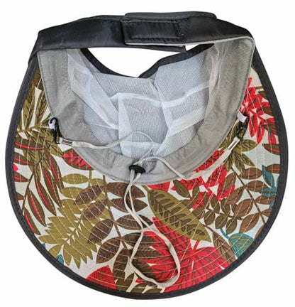 Sun Hats for Women Wide Brim UV Protection Sun Hat Summer Beach Packable Visor - color: Dark Grey
