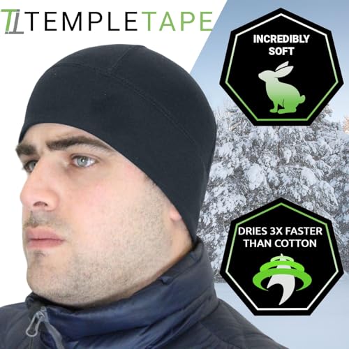 Temple Tape Tactical Fleece Watch Cap Beanie – Skull Cap Fleece Hat - Mens & Women - color: Graphite Gray, size: X-Large