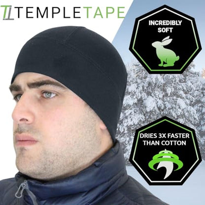 Temple Tape Tactical Fleece Watch Cap Beanie – Skull Cap Fleece Hat - Mens & Women - color: Graphite Gray, size: X-Large