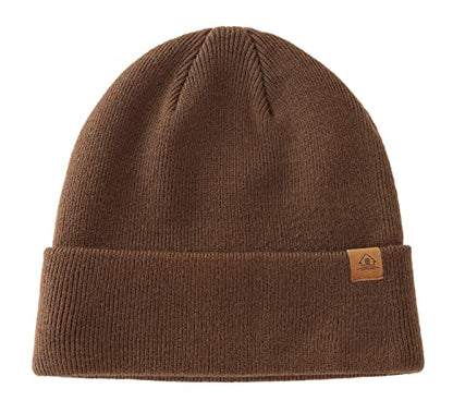 Home Prefer Mens Winter Hats Acrylic Knit Cuff Beanie Cap Warm Womens Beanie Hat - color: Coffee