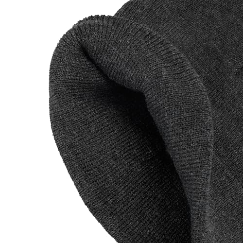 Levi's Mens All-Season Hero Beanie Soft Knit Cuffed Winter Hat, Warm & Comfortable Everyday Style - color: Light Heather Grey