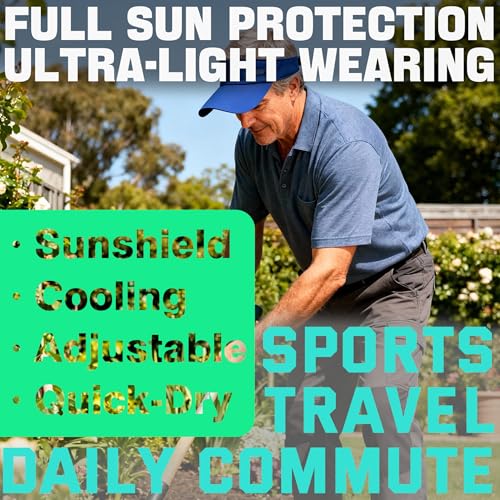 Sports Sun Visor with Eyewear Slots, Adjustable Athletic Visor for Running, Golf, Tennis, Fishing. - color: Dark Blue