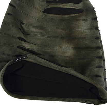 Men's Chic Striped Thin Baggy Slouch Summer Beanie Skull Cap Hat - color: 9a-green