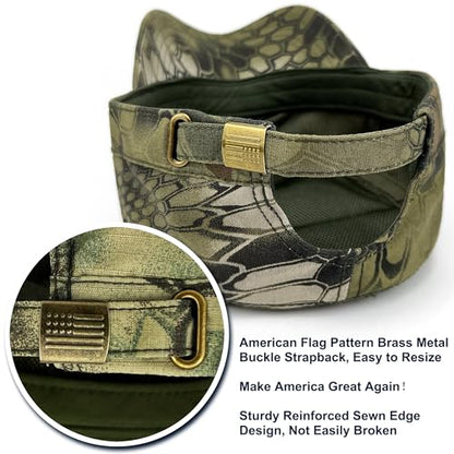 Loneshark Tactical Camo Military Hat Cadet Cap Army Flat Top - color: Mandrake, size: X-Large-XX-Large