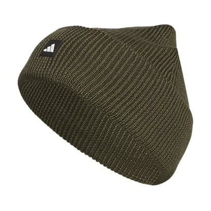 adidas Men's Premium Cuff Fold Beanie - color: Night Cargo Green/Black