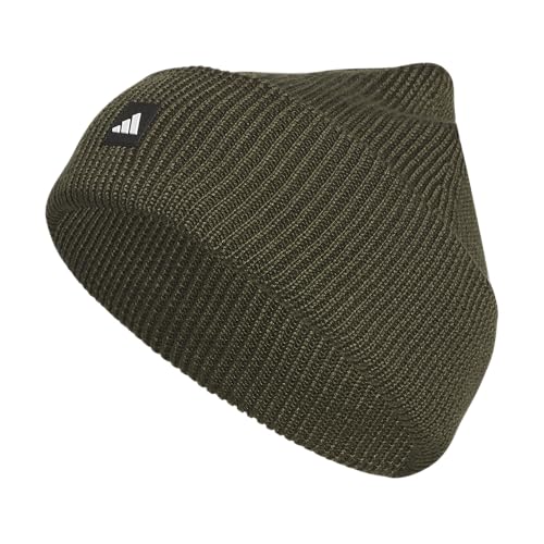 adidas Men's Premium Cuff Fold Beanie - color: Night Cargo Green/Black