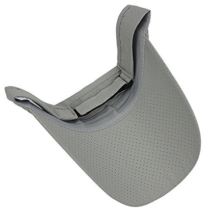 Mens Summer Quick-Dry Run Long Brim Empty Top Baseball Tennis Sun Hat Cap Visor - color: Light Gray
