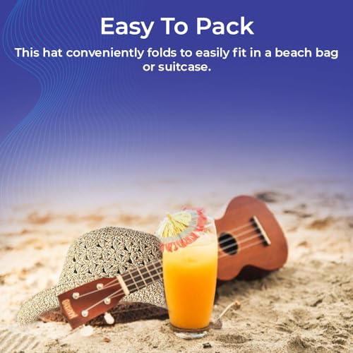 SAGEFINDS Packable Straw Hat for Women | Floppy Wide Brim Beach Cap | Foldable for Travel | Sun Protection | Summer Hat