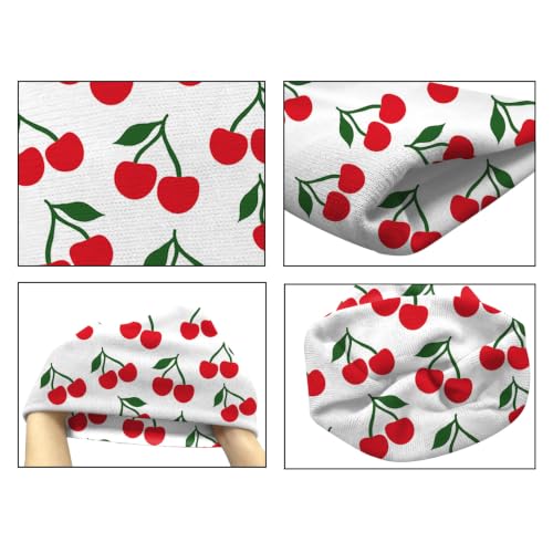 Beanie Knit Hat Winter Unisex Cuffed Beanies Skull Cap Warm Double Layer Thick Acrylic Cute for Girls Women Men - color: Cherry
