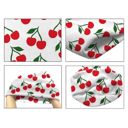 Beanie Knit Hat Winter Unisex Cuffed Beanies Skull Cap Warm Double Layer Thick Acrylic Cute for Girls Women Men - color: Cherry
