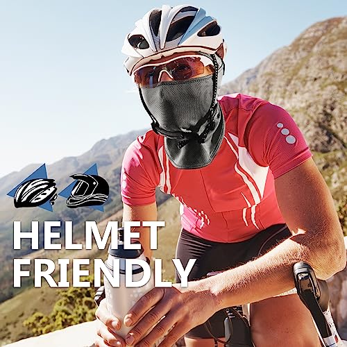 Balaclava Ski Mask, Sun Protection Breathable Face Cover Men Women - color: Dark Grey