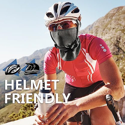 Balaclava Ski Mask, Sun Protection Breathable Face Cover Men Women - color: Dark Grey