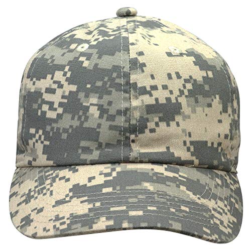 Falari Classic Baseball Cap Dad Hat 100% Cotton Soft Adjustable Size - color: Camouflage - Gray Digital