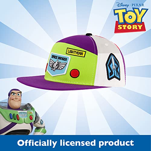 Concept One Unisex-Adult Disney Pixar Toy Story 4 Baseball Cap, Buzz Lightyear Adult Snapback Hat with Flat Brim