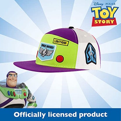 Concept One Unisex-Adult Disney Pixar Toy Story 4 Baseball Cap, Buzz Lightyear Adult Snapback Hat with Flat Brim