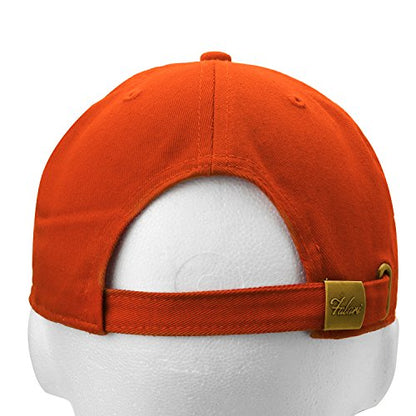 Falari Classic Baseball Cap Dad Hat 100% Cotton Soft Adjustable Size - color: Orange