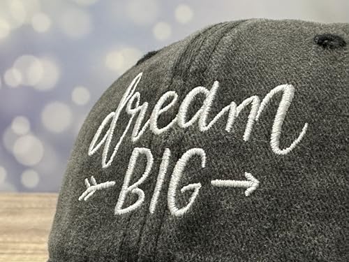 Adjustable Embroidery Animal Baseball Hat for Kid Toddler Child - color: Dream Big (Washed Black)