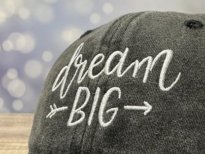 Adjustable Embroidery Animal Baseball Hat for Kid Toddler Child - color: Dream Big (Washed Black)