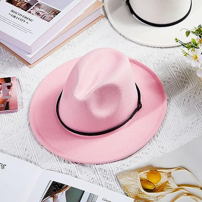 Hercicy 6 Pcs Fedora Hats for Women Men - color: Bright Colors