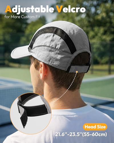 Mens Womens Baseball Caps Hat Breathable Sun Protection Running Golf Hats for Men Women for Outdoor Activities - color: Dark Grey