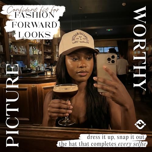 Funky Junque Adult Trucker Snapback Hat 2-Tone Baseball Cap - color: Espresso Martini Cocktail Club - Brown/Beige