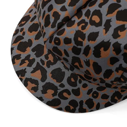 Newsboy Cabbie Baker boy hat Beret Cap for Women Pageboy Visor Paperboy Hat Sailor Fiddler Hat Adjustable - color: Leopard Gray