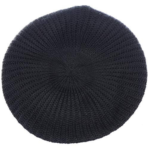 an Fall Winter Knit Beanie Beret Hat for Women Soft Knit Lining Many Styles - color: Charcoal Gray