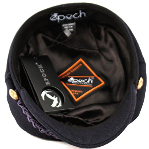 EPOCH Men's Greek Fisherman Sailor Fiddler Winter Wool Driver Hat Flat Cap - color: Navy, size: Small-Medium