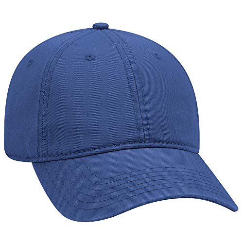 OTTO 6 Panel Low Profile Garment Washed Superior Cotton Twill - color: Royal