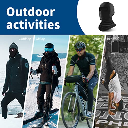 YESLIFE Summer Balaclava Ski Mask for Men&Women, Face Mask - color: Black 6
