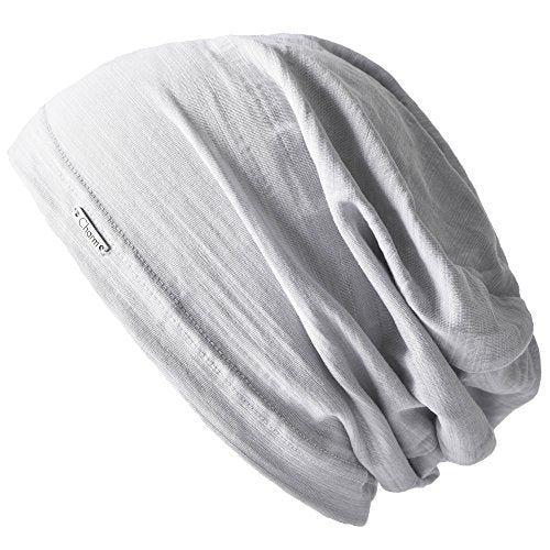CHARM Cotton Summer Beanie for Men & Women - color: Light Gray