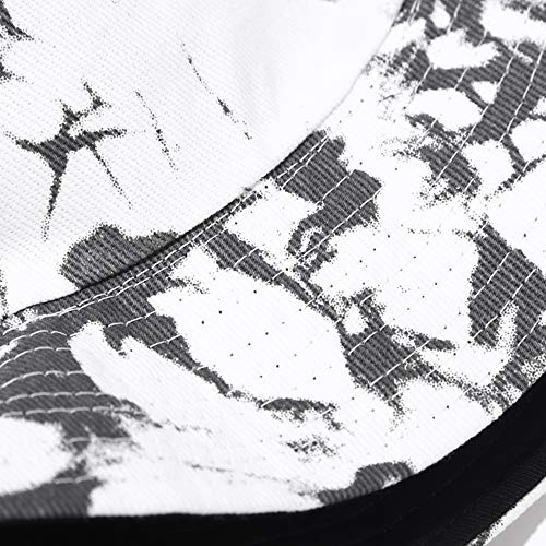 Umeepar Unisex Reversible Packable Bucket Hat Sun Hat for Men Women - color: Tie-dyed Grey White