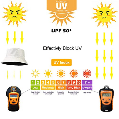 Reversible PU Leather Bucket Hats for Women Solid Color Double Wear Summer Hat Unisex - color: White